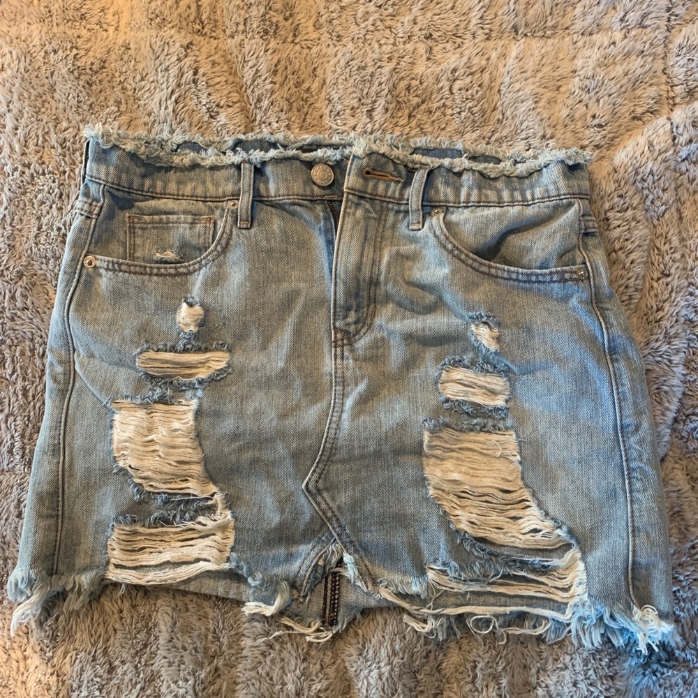 Express denim skirt
